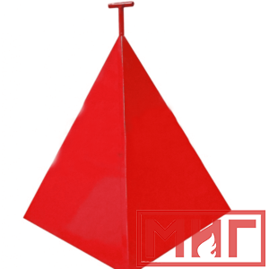 Фото 12 - Пожарная пирамида для пожарного гидранта 500x500x800 (Трехгранная).
